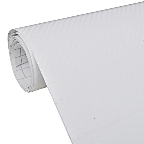 vidaXL Autofolie 3D 100x150 cm wit, Auto diversen, Tuning en Styling, Verzenden