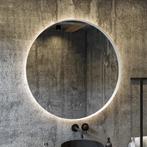 Spiegel AquaSplash Star Rond met LED 90 cm Mat Wit, Huis en Inrichting, Ophalen of Verzenden, Nieuw