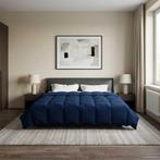 vidaXL Zomer Dekbed Gekwilt Donkerblauw 200 x 240 cm, Verzenden, Nieuw, Blauw