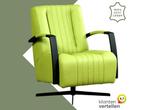 Leren draaifauteuil Galaxy - Toledo Lime (felgroen) -, Huis en Inrichting, Fauteuils, Nieuw, Ophalen of Verzenden, 50 tot 75 cm