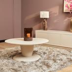 *WOONWINKEL* Starfurn Mabel Grote Ronde Salontafel Beige, Huis en Inrichting, Tafels | Salontafels, Verzenden, Nieuw