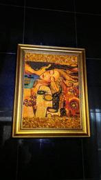100% natuurlijk - Barnsteen - Baltic Amber mosaic - Klimt, Verzamelen, Nieuw