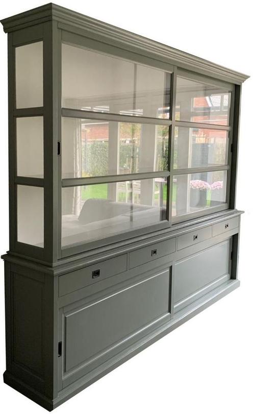 Buffetkast Engels groen Ruurlo XXL 300 x 240cm, Huis en Inrichting, Kasten | Buffetkasten, Ophalen of Verzenden