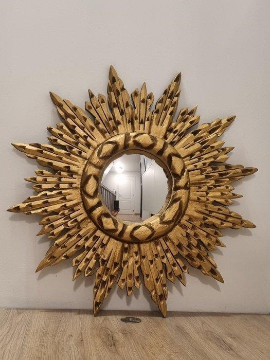 Spiegel- Grand Miroir Soleil 53cm - vintage zonnespiegel,, Antiek en Kunst, Curiosa en Brocante