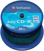 Verbatim | CD-R | 700 MB | AZO Crystal | 50 Stuks, Nieuw, Verzenden