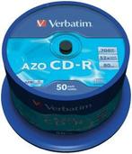 Verbatim | CD-R | 700 MB | AZO Crystal | 50 Stuks, Verzenden, Nieuw
