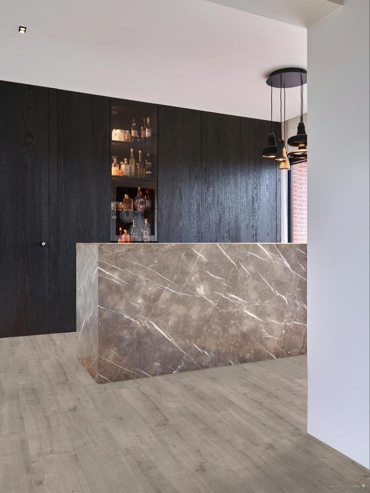 Laminaat rechte plank grijs |  Hoomline Elite XL V4 60017, Huis en Inrichting, Stoffering | Vloerbedekking, Ophalen