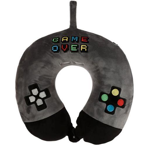 Reiskussen Game Over - Game Controller - Pluche Memory Foam, Huis en Inrichting, Woonaccessoires | Kussens, Nieuw, Ophalen of Verzenden