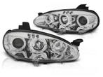 Koplampen dual halo rims MAZDA MX5 01-05 ANGEL EYES CHROOM, Auto-onderdelen, Ophalen of Verzenden, Nieuw