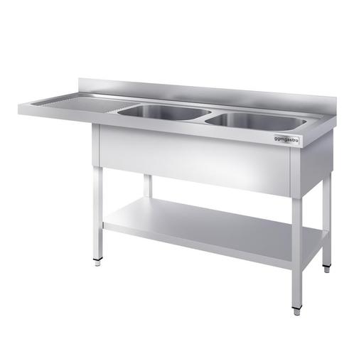 GGM Gastro | Vaatwasser Spoeltafel - 1600x700mm - met 2 |, Zakelijke goederen, Horeca | Overige, Verzenden