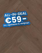 Plak pvc Visgraat bruin |  Belakos Monastro Visgraat XL 90, Huis en Inrichting, Ophalen, Nieuw