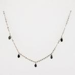 Hanger - 18 karaat Witgoud Saffier