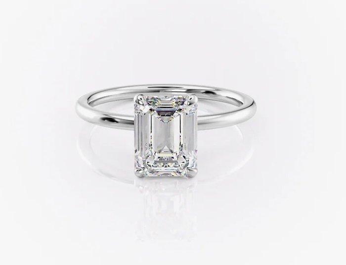 Verlovingsring - 14 karaat Witgoud - 1.10ct. tw. Diamant, Sieraden, Tassen en Uiterlijk, Antieke sieraden