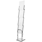 Folderstandaard | COLUMBIA | Verchroomd/Plexiglas |, Verzenden, Nieuw in verpakking