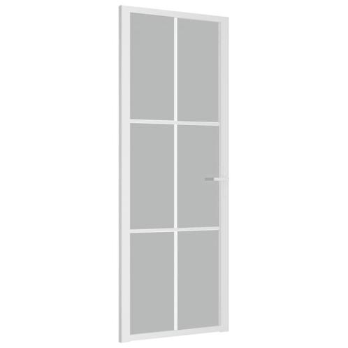 Witte Matglazen Binnendeur 76cm - Tweedekansje - Stijlvol..., Doe-het-zelf en Verbouw, Deuren en Horren, Nieuw, Binnendeur, 200 tot 215 cm