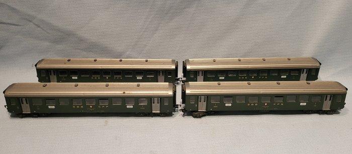 Fleischmann H0 - 5134/5133 - Modeltrein personenwagen (4) -, Hobby en Vrije tijd, Modeltreinen | H0