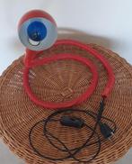 Bureaulamp - Glas, Plastic - Vintage Rode Slanglamp