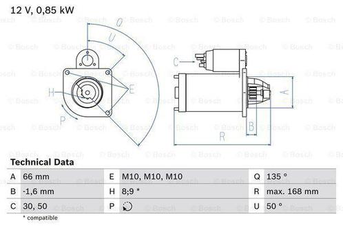 Startmotor / Starter RENAULT KANGOO (1.6 16V,1.6 16V 4x4), Auto-onderdelen, Motor en Toebehoren, Nieuw, Ophalen of Verzenden