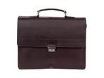 Burkely Vintage Dean Briefcase 3-Comp - Aktetas - Bruin, Verzenden, Zo goed als nieuw