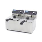 Frituurpan - 2x 8 L - 2 Manden - tot 2,8 Kg Frites, Witgoed en Apparatuur, Frituurpannen, 4 liter of meer, Verzenden, Nieuw, Duo-friteuse