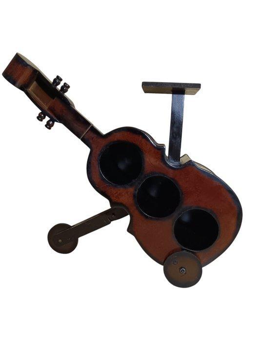 Wijnrek - Hout - Botellero violín, Antiek en Kunst, Curiosa en Brocante