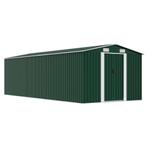vidaXL Tuinschuur 257x580x181 cm metaal groen, Tuin en Terras, Verzenden, Nieuw