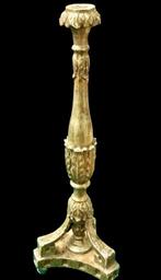 Kaarsenhouder - Goud, Hout - 61 cm, Antiek en Kunst