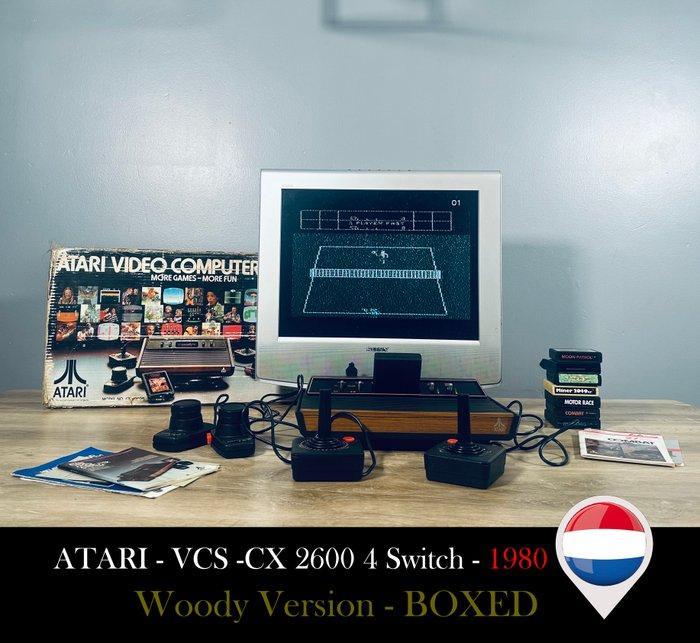 Atari - VCS - CX - 2600 4 Switch 1980 BOXED + 8 Games -, Spelcomputers en Games, Spelcomputers | Overige Accessoires