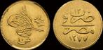 Egypt 5 piaster 1861 (1277ah) Abdul Aziz goud, Postzegels en Munten, Verzenden