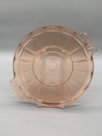 Rosaline persglas roze Art Deco dienblad jaren 30, Antiek en Kunst, Antiek | Glas en Kristal, Ophalen of Verzenden