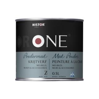 Histor One Krijtverf Poedermat 500 ml, Doe-het-zelf en Verbouw, Verf, Beits en Lak, Nieuw, Ophalen of Verzenden