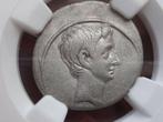 Romeinse Rijk. NGC Ch VF 5/5-2/5 Octavian(Augustus), 44-27, Postzegels en Munten, Munten | Europa | Niet-Euromunten