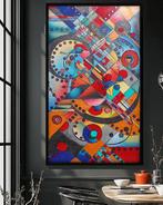Ksavera - Cubism A1420 - abstract painting on XXL canvas