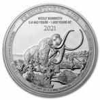 Congo Prehistoric Life Wooly Mammoth 1 oz 2021, Postzegels en Munten, Munten | Afrika, Zilver, Losse munt, Overige landen, Verzenden