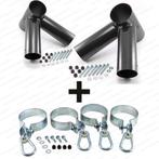 Schommel verbindingsset dubbel recht 100/80mm zwart, Ophalen of Verzenden, Nieuw