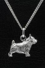 Zilveren Norwich terrier ketting hanger - groot, Verzenden, Nieuw
