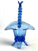 Bloemenkorfje - Vaas - artisanaal geblazen glaswerk, Antiek en Kunst