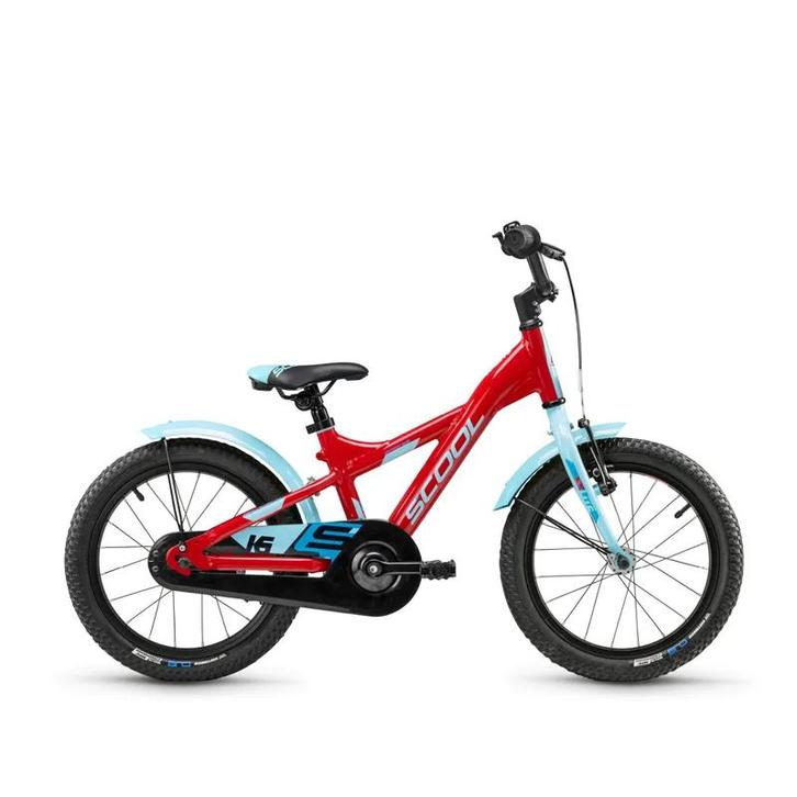 SCOOL XXlite 16-1S - Red/Light Blue (Jongensfietsen), Fietsen en Brommers, Fietsen | Kinderfietsjes, Nieuw, Ophalen of Verzenden