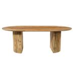 Mangohouten Eettafel Maeve 180x100 cm, Huis en Inrichting, Tafels | Eettafels, Verzenden, Nieuw, Industriële meubels, Overige vormen