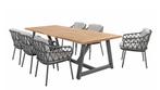 4 Seasons Outdoor Calpi tuinset antraciet met Noah tuintafel, Ophalen of Verzenden, Nieuw