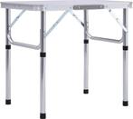 vidaXL - Campingtafel - inklapbaar - 60x45 - cm - aluminium, Caravans en Kamperen, Kampeermeubelen, Zo goed als nieuw