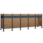 Kliko ombouw - 5 containers - 417x89x150cm - antraciet ho..., Tuin en Terras, Ophalen of Verzenden, Nieuw