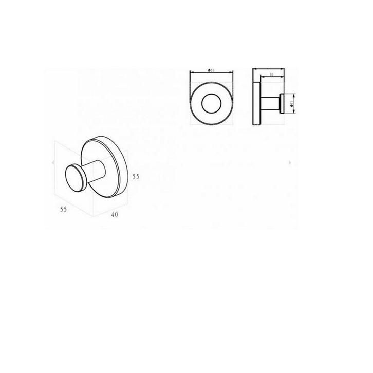 Toilet Accessoires Set Wiesbaden Alonzo Geborsteld Messing, Doe-het-zelf en Verbouw, Sanitair, Ophalen of Verzenden