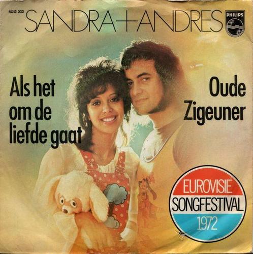 Single - Sandra + Andres - Als Het Om De Liefde Gaat / Oude, Cd's en Dvd's, Vinyl | Overige Vinyl, Verzenden