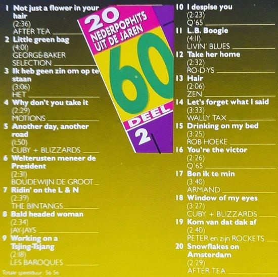 20 Nederpophits uit de jaren 60 Deel 2 0042281654329, Cd's en Dvd's, Cd's | Overige Cd's, Verzenden