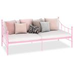 Bedbankframe metaal roze 90x200 cm (Slaapkamer, Interieur), Huis en Inrichting, Complete inboedels, Verzenden