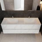 Badmeubel AQS Valencia Carrara Mat 150 cm Solid Surface, Ophalen of Verzenden, Nieuw