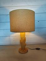 Authentieke Italiaanse handgesneden goud albasten lamp -