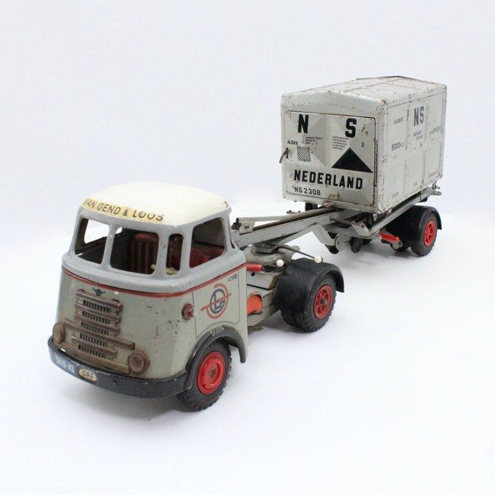 Arnold - Blikken speelgoed - Daf Container Truck NS-Gargo -, Antiek en Kunst, Antiek | Speelgoed