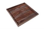Massives Tablett MAKASSAR 50cm Sheesham rookafwerking, Huis en Inrichting, Woonaccessoires | Vazen, Ophalen of Verzenden, Nieuw